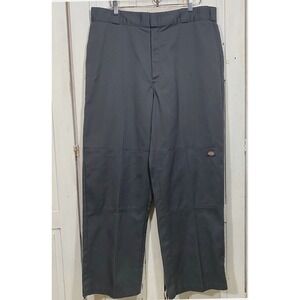 Dickies Mens Double Knee Work Pants 36x32 Charcoal Gray Baggy Work Wear